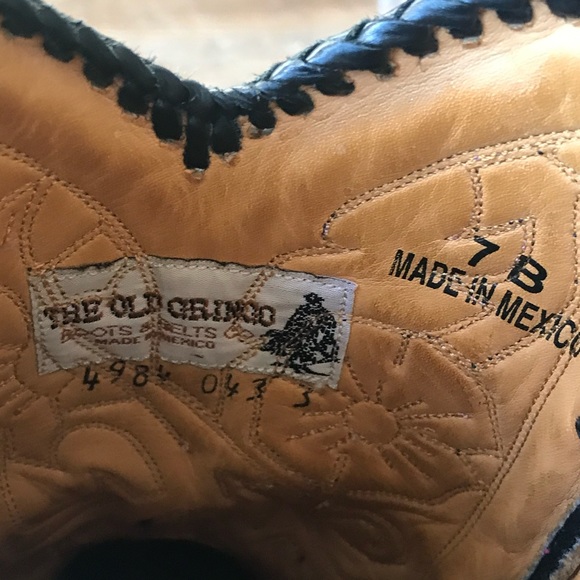 Vintage Old Gringo Pink & Black Jude Boot Size 7 - Picture 7 of 8